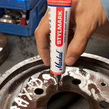 STYLMARK METAL MARKER 3MM - WHITE - 48EA/BX